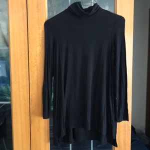 Long black turtleneck